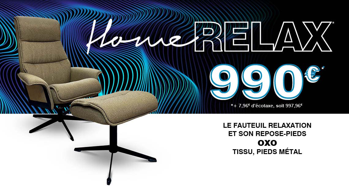 Home Relax - Fauteuil relaxation à 990€